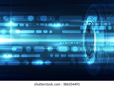 Abstract futuristic speed technology background. Illustration Vector