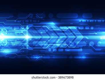 Resumen del fondo de la tecnología de velocidad futurista. Vector de ilustración