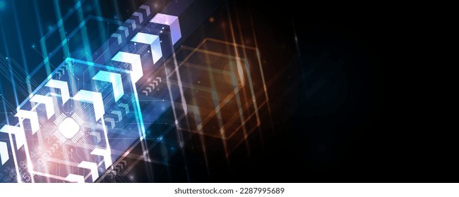 abstract futuristic speed technology communication network background