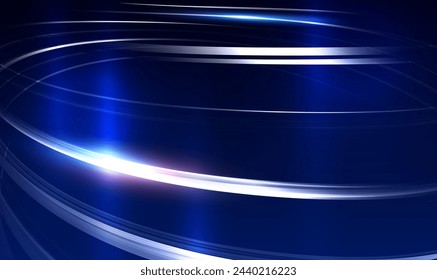 Abstract futuristic spiral circle technology background. Metallic reflective vortex, circular tunnel. High-Tech Circular background. Portal, Teleport,Hologram. Tech futuristic innovative. Vector EPS10