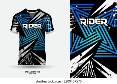 Abstract Futuristic T shirt jersey design suitable for sports, racing, soccer, gaming and e sports vector
