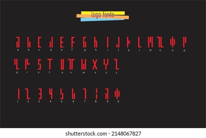Resumen de tipo de logotipo tecnológico futurista