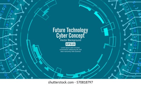 Abstract Futuristic Technological Background Vector. Hi Speed Digital Design. Security Network Backdrop