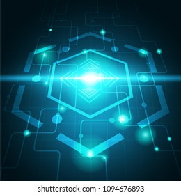 Abstract Futuristic Technology Background