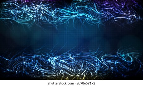 fondo de tecnología futurista abstracto de datos de bloques de ciudades de barras aleatorias azules