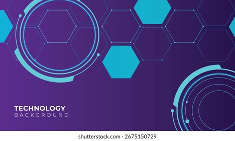 Fondo futurista Abstractas de la tecnología con la forma del círculo y la línea ligera