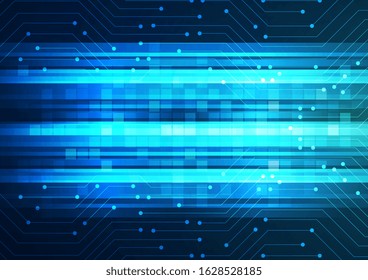 Abstract futuristic technology background. Circuit board