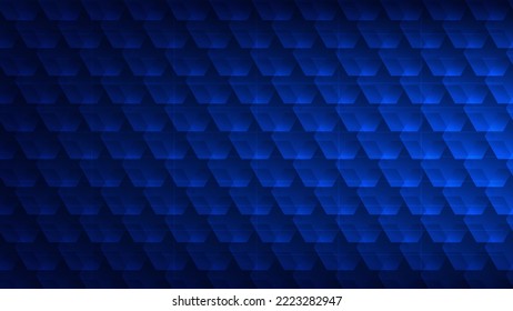 concepto abstracto de fondo de tecnología futurista. patrón hexagonal con iluminación azul para elemento de diseño gráfico