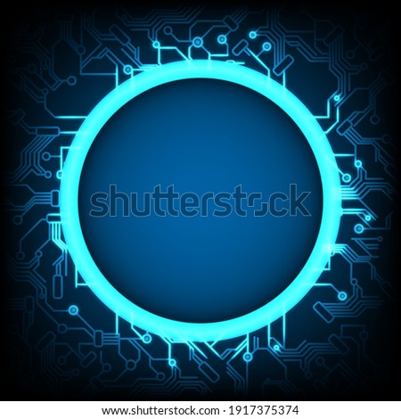 Abstract futuristic technology background, cyber technology security, netwok protection background design, vector illustration