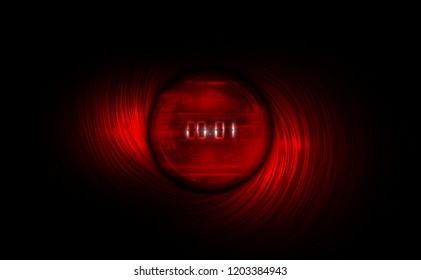 Abstract Futuristic Technology Background with Digital number timer concept and countdown, vector transparent