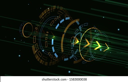Abstract futuristic technology background. Digital innovation concept for your design.