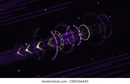 Abstract futuristic technology background. Digital innovation concept for your design.