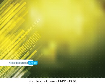 Abstract futuristic technology background with dotted lines, background for internet banner with world map. Scientific or medical green background.