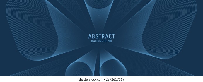 Abstract futuristic technology. Abstract background with dynamic lines and circles