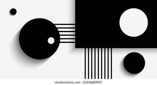 Tecnologia futurista abstrata. Fundo abstrato com linhas dinâmicas e quadrados. Aplicável para cartaz de parede, cartaz, interface do usuário, tampa, banner, redes sociais.