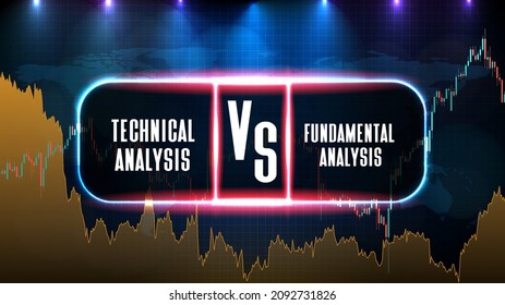 abstract futuristic technology background of fundamental analysis vs technical analysis stock market Price Chart