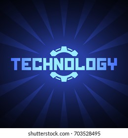 Abstract futuristic technology background.
Gear.