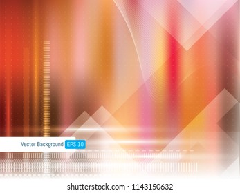 Abstract futuristic technology background geometric with dotted lines and wave lines, background for internet banner. Scientific or medical colored background.