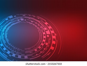 Abstract futuristic technology background. Hi tech communication concept. Vector illustration.
