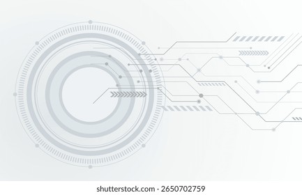 Resumo da tecnologia futurista. Design de alta tecnologia com estética moderna, perfeito para apresentações, sites e projetos de interface de usuário.Design para uso corporativo, interface