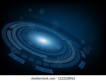 Abstract futuristic technology background Hi-tech concept ,Vector Illustration
