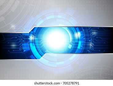 Abstract futuristic technology background, Hi-tech and electrical circuit board, Vector illustration