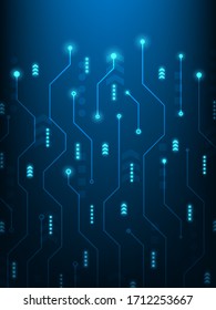 Abstract futuristic technology background, vector illustration