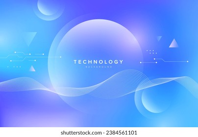 Abstract futuristic technology background. Vector template for brochure or cover background.