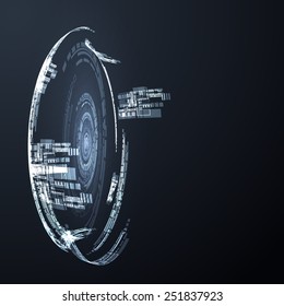 Abstract futuristic technology background. Vector eps10.