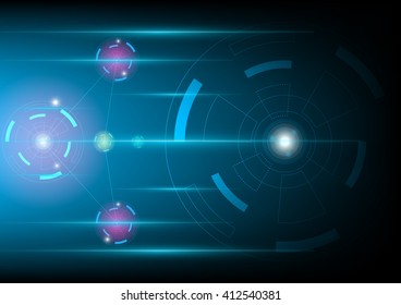 abstract futuristic technology background vector illustration