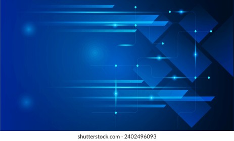 Resumen de fondo de tecnología futurista,fondo azul abstracto