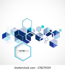 abstract futuristic technology and business template, vector illustration