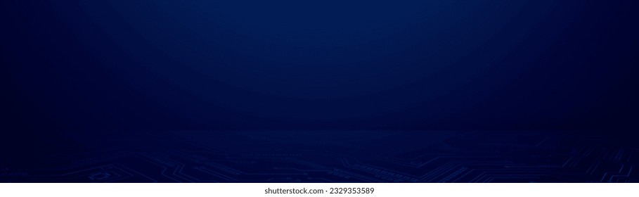 Resumen de tecnología futurista con fondo de placa de circuito. Banner de presentación de producto de fondo tecnológico. Presentación de productos de simulación abstracta