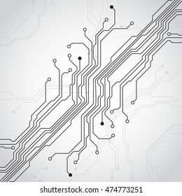 Abstract futuristic technology circuit board concept background , vector illustration