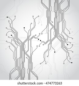 Abstract futuristic technology circuit board concept background , vector illustration