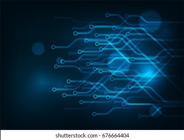 Abstract futuristic technology circuit concept. vector illustration background.