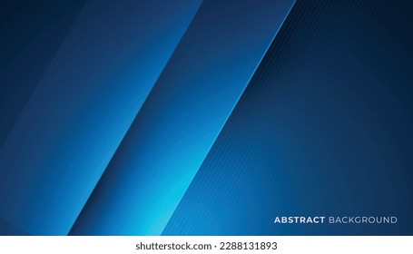 Abstract Futuristic Technology Concept Background, Light Rays, Striped Lines with Blue Light. Vector Illustration