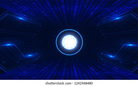 Abstract futuristic technology concept. Glowing particles background. Graphic concept for your design
