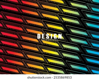 Abstract Futuristic Technology Concept. Abstract Neon stripes modern background. Neon ultraviolet glowing light lines. Future background.