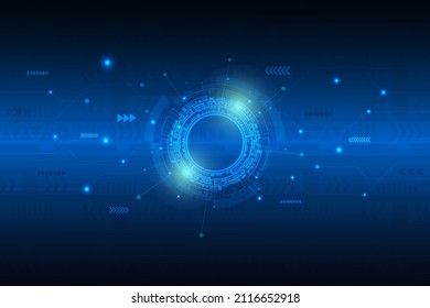 Resumen, concepto de tecnología futurista.Antecedentes tecnológicos con sistema de conexión de datos digitales de alta tecnología. 