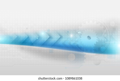 Abstract futuristic technology connection concept background