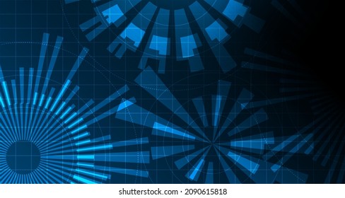 Abstract futuristic technology connection digital data background EP.6.hi-tech communication concept innovation background vector