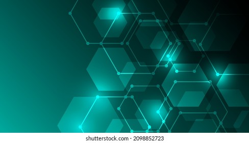 Abstract futuristic technology connection digital data background EP.17.hi-tech communication concept innovation background vector