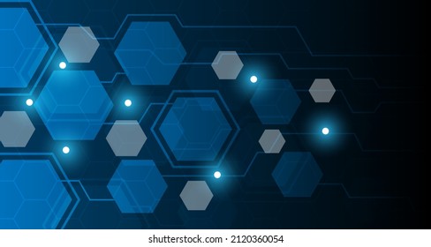 Abstract futuristic technology connection digital data background EP.32.hi-tech communication concept innovation background vector