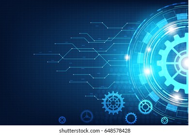 Abstract futuristic technology and engineering design,vector illustration.