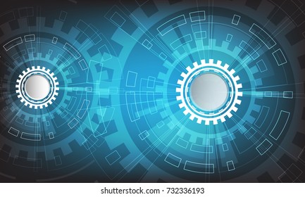 Abstract futuristic technology and engineering design,vector illustration.