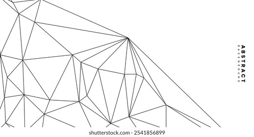 Abstract futuristic technology with geometric lines. Vector illustration.
