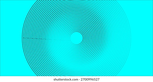 Abstractas tecnología futurista líneas de fondo con efecto de luz. Líneas circulares brillantes. Moderno patrón de líneas geométricas degradadas azules y rosadas brillantes. Plantilla Horizontal de Anuncio. Ilustración vectorial