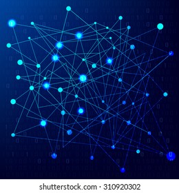 Abstract futuristic technology mesh background