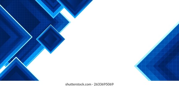 Abstrato tecnologia futurista fundo quadrado. Tecnologia de forma geométrica digital hi tech no fundo branco
